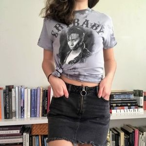 Cry Baby Acid Wash Graphic Tee